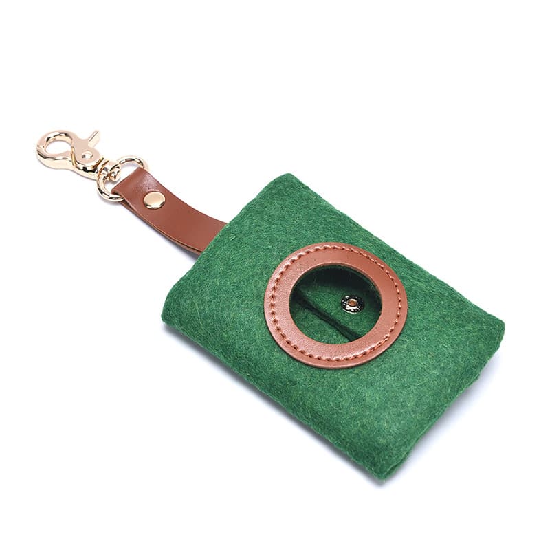 Felt Waste Bags Holder Dispenser With Poop thumbnail 4