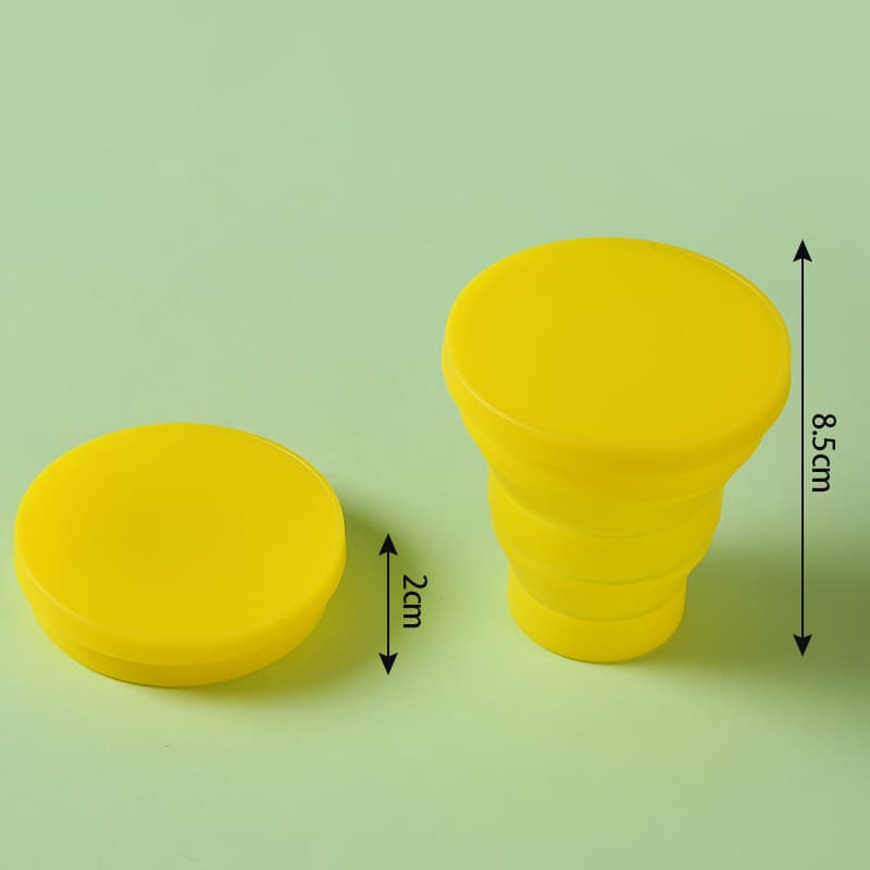 Portable Outdoor Camping Foldable Silicone Water Cup thumbnail 4