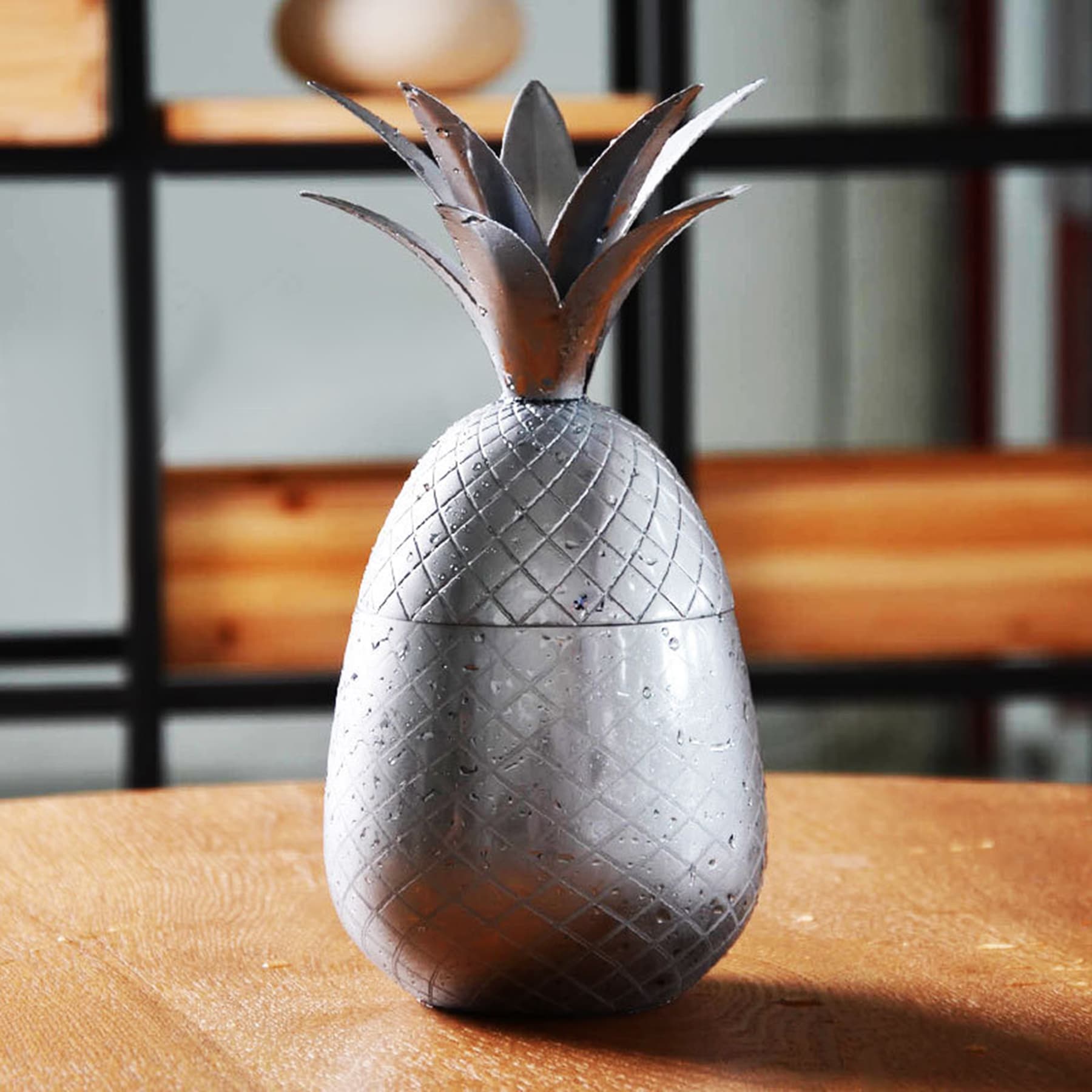 16Oz. Pineapple Stainless Steel Copper-Finish Wine Cup