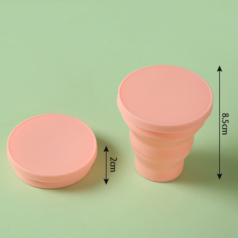 Portable Outdoor Camping Foldable Silicone Water Cup thumbnail 7
