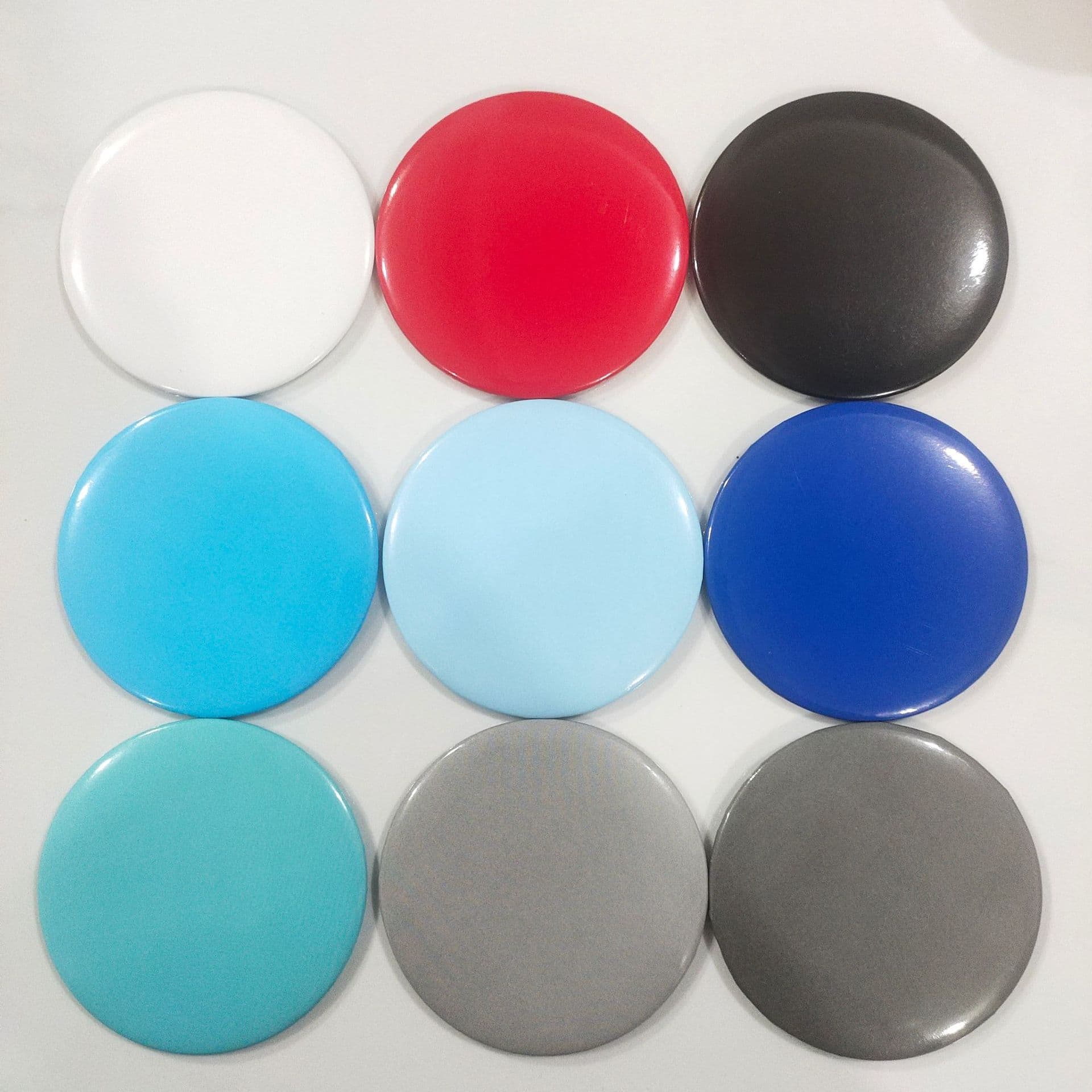Round Compact Mirror Button