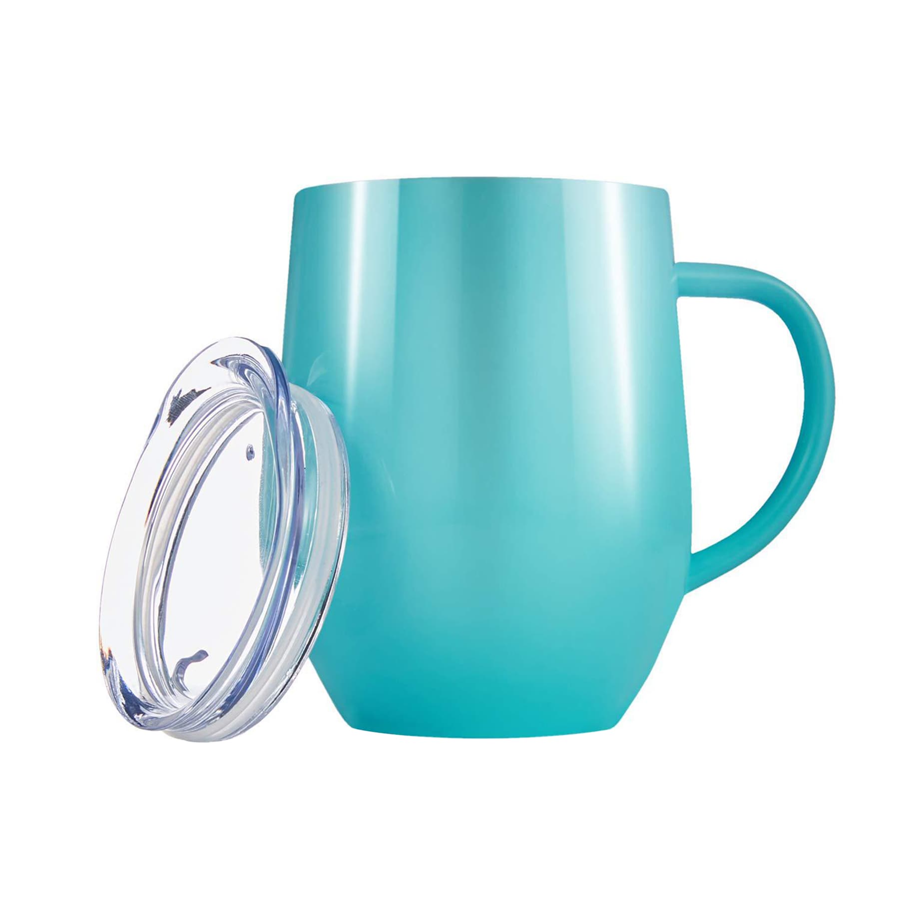 12oz Stainless Steel  Coffee Mug With Handle thumbnail 8