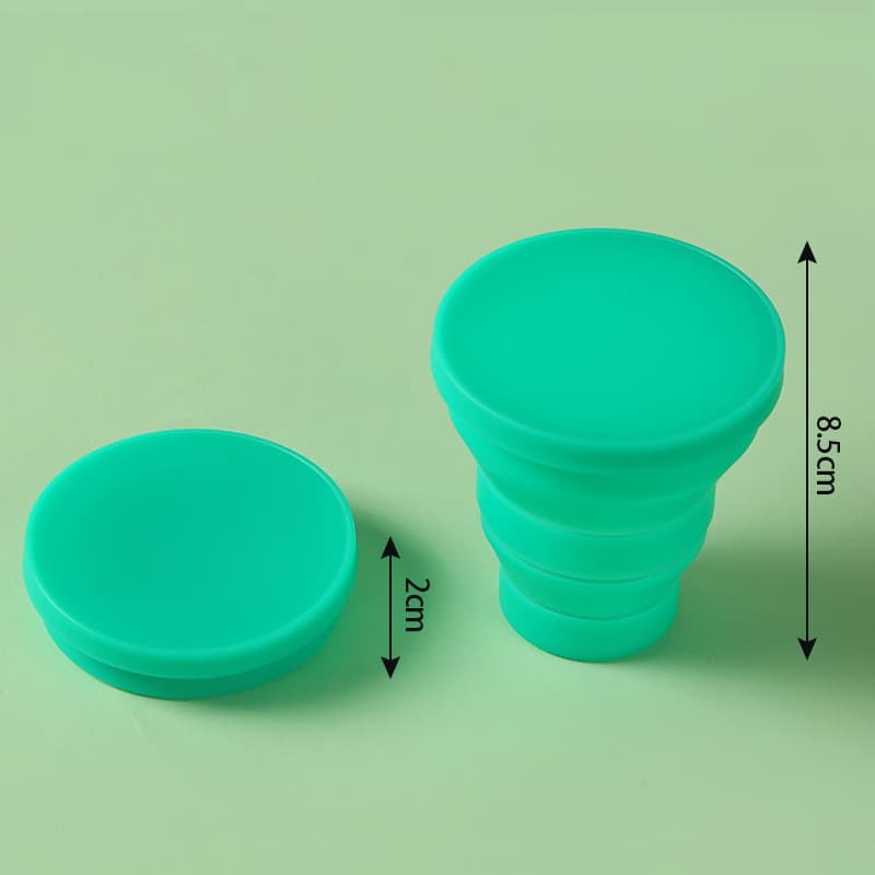 Portable Outdoor Camping Foldable Silicone Water Cup thumbnail 11