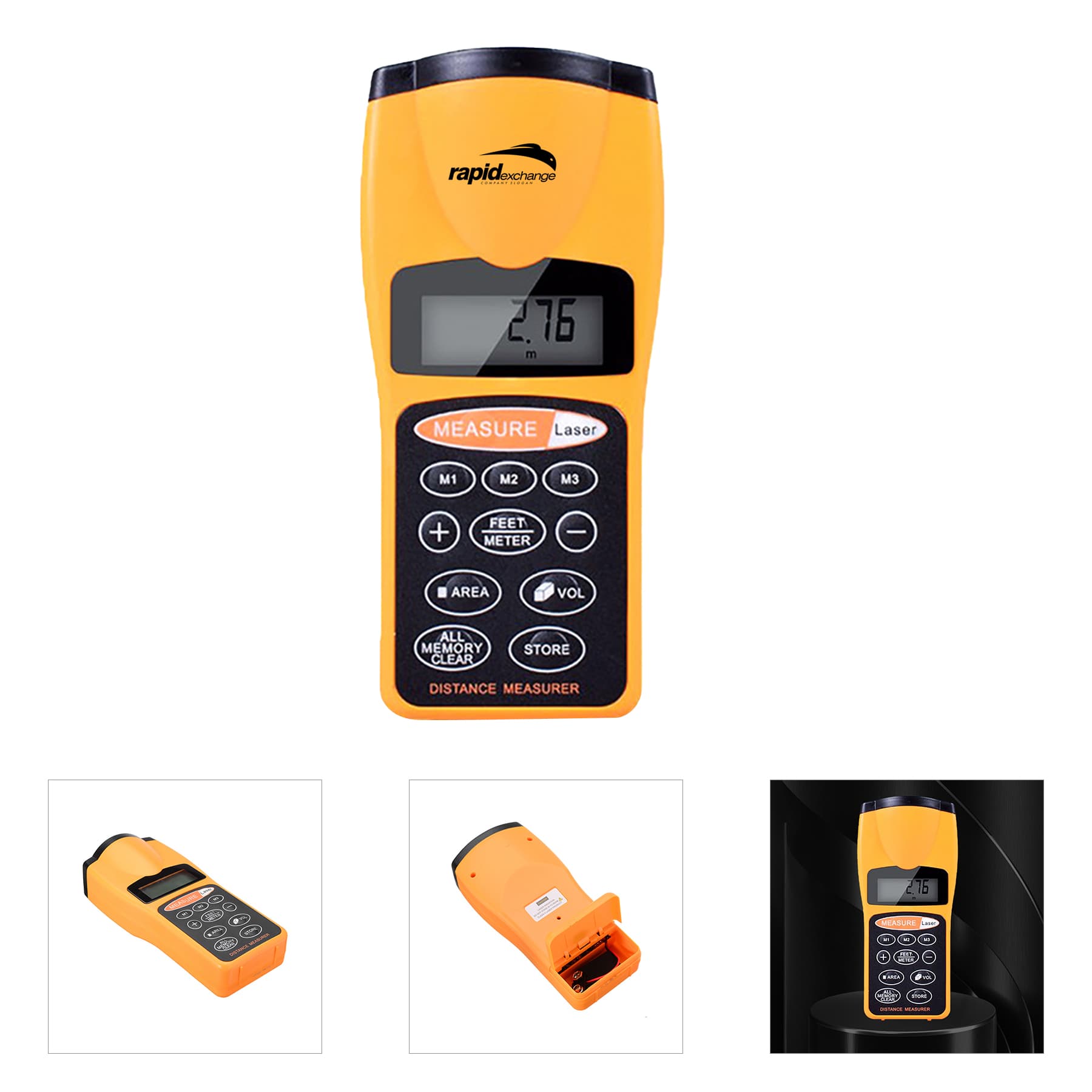 Ultrasonic Distance Measurer with Laser Pointer