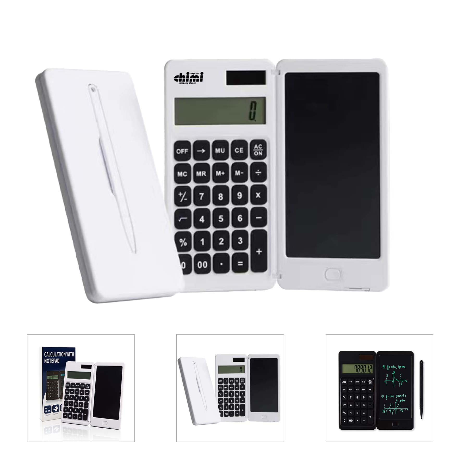 Portable Promotional Calculator with Notepad