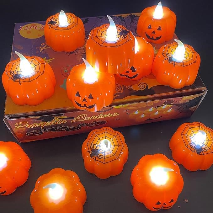Halloween LED Pumpkin Candle thumbnail 3