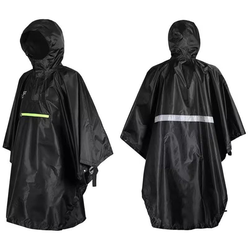 Waterproof Rain Poncho Lightweight Reusable Hiking Hooded