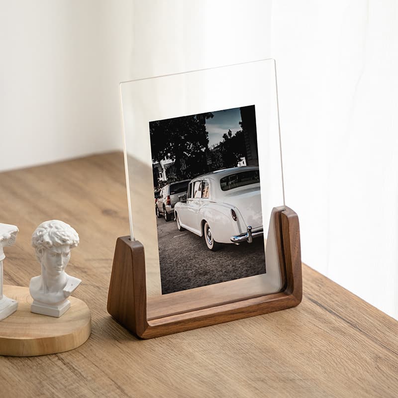 U Shape Transparent Beech Creative Photo Frame thumbnail 5