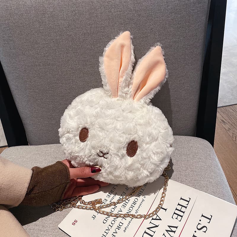 Cotton Cute plush bunny shoulder cross-body bag thumbnail 5