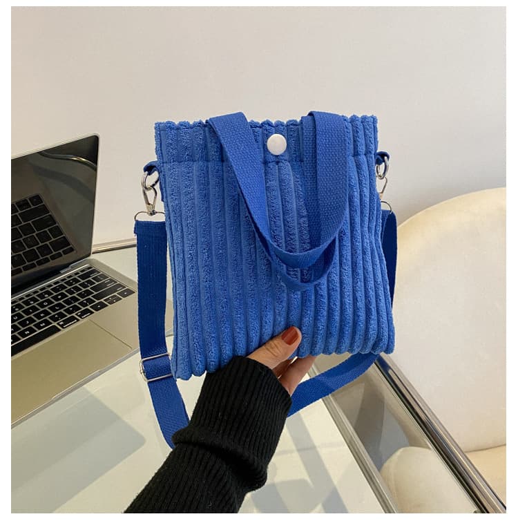 Corduroy Crossbody Mini Tote Bag thumbnail 2