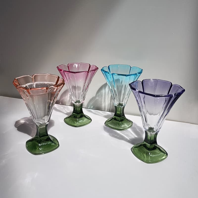 Colored tulip glass