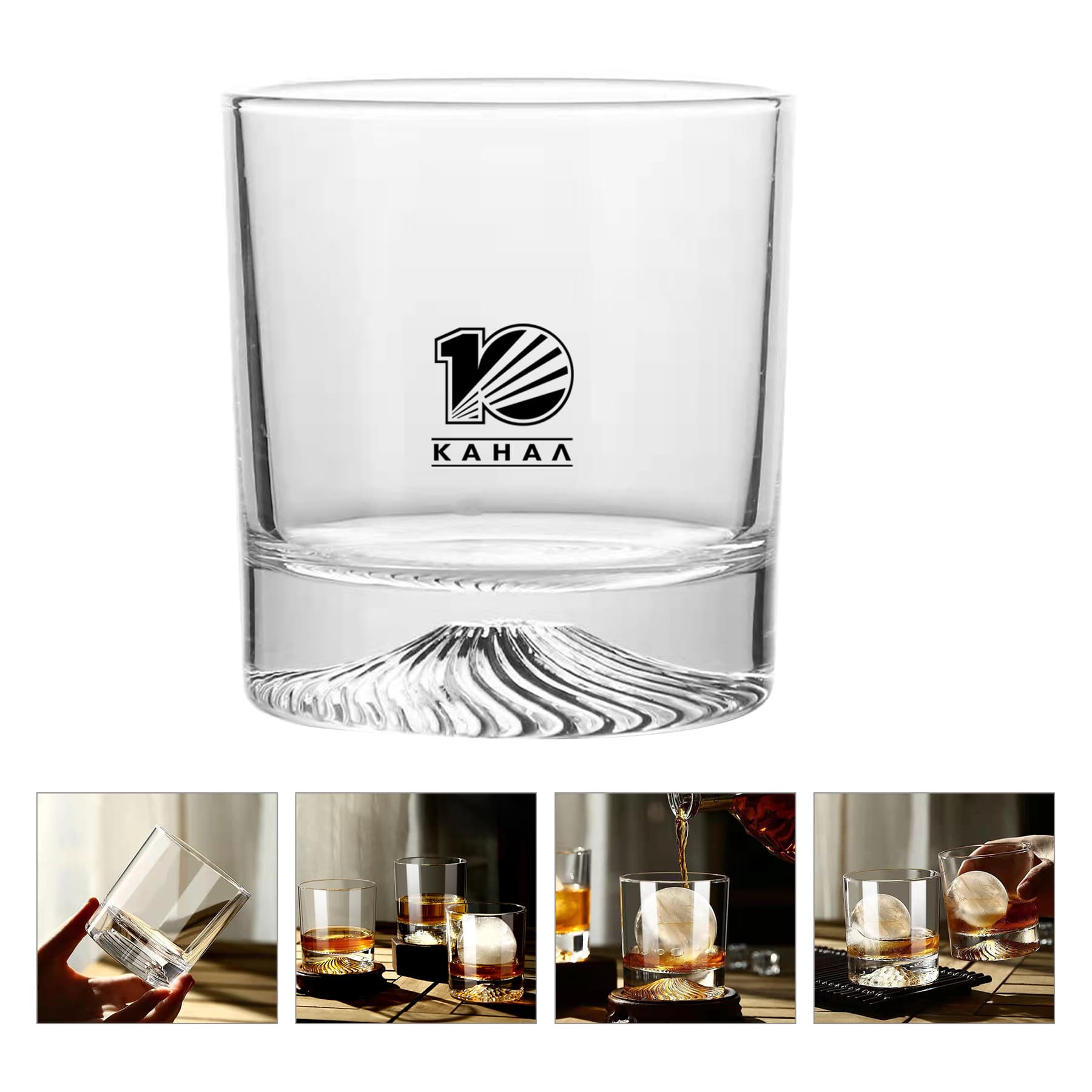 Ice Mountain Whiskey Glasses 9 Oz