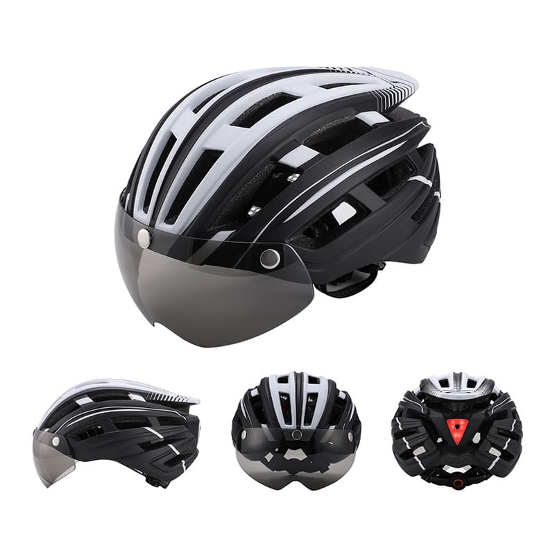 Adjustable Bicycle Helmet With Rear Light thumbnail 4