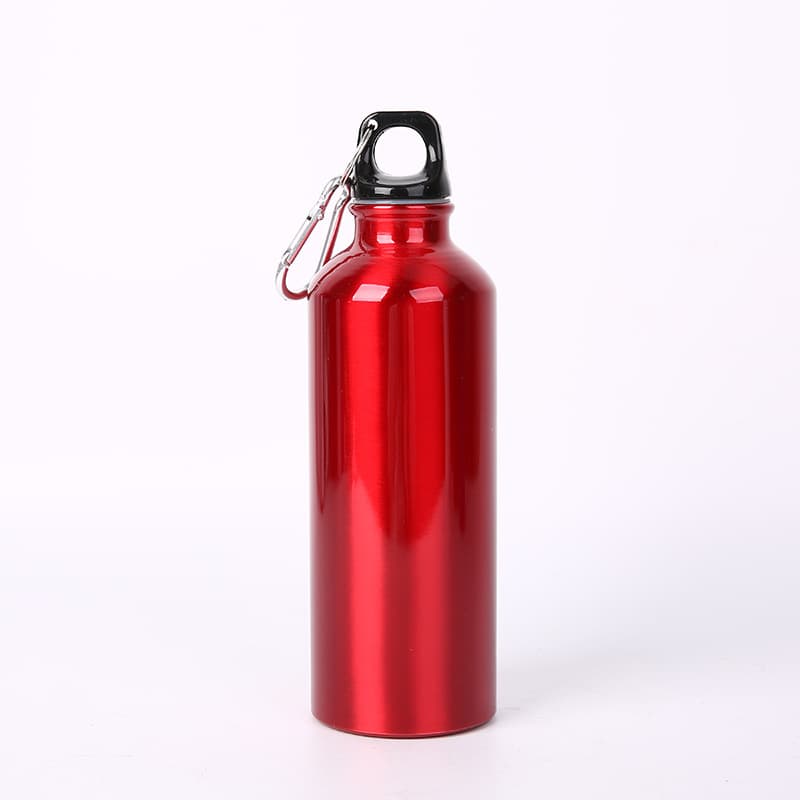 25 Oz Aluminum Water Bottle Flask With Carabiner thumbnail 5