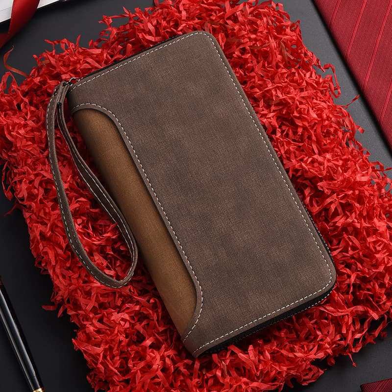 Multi-functional Anti-Aging Fashion Long Wallet With Zipper thumbnail 3