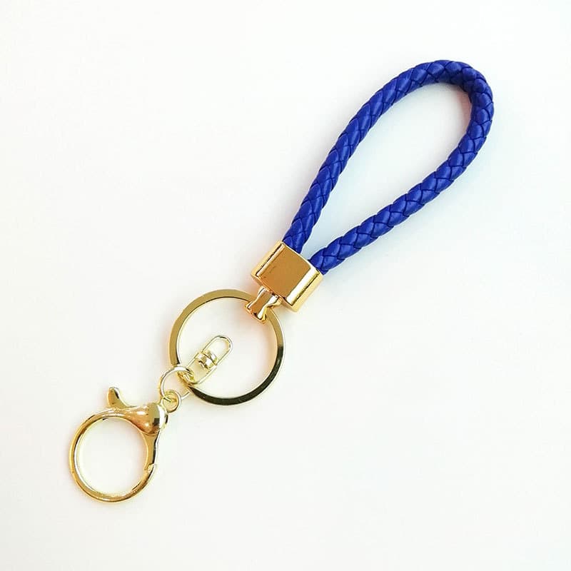 Braided PU Leather Keychain thumbnail 4