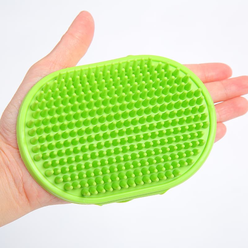Pet Grooming Brush Glove Dog Scrubber