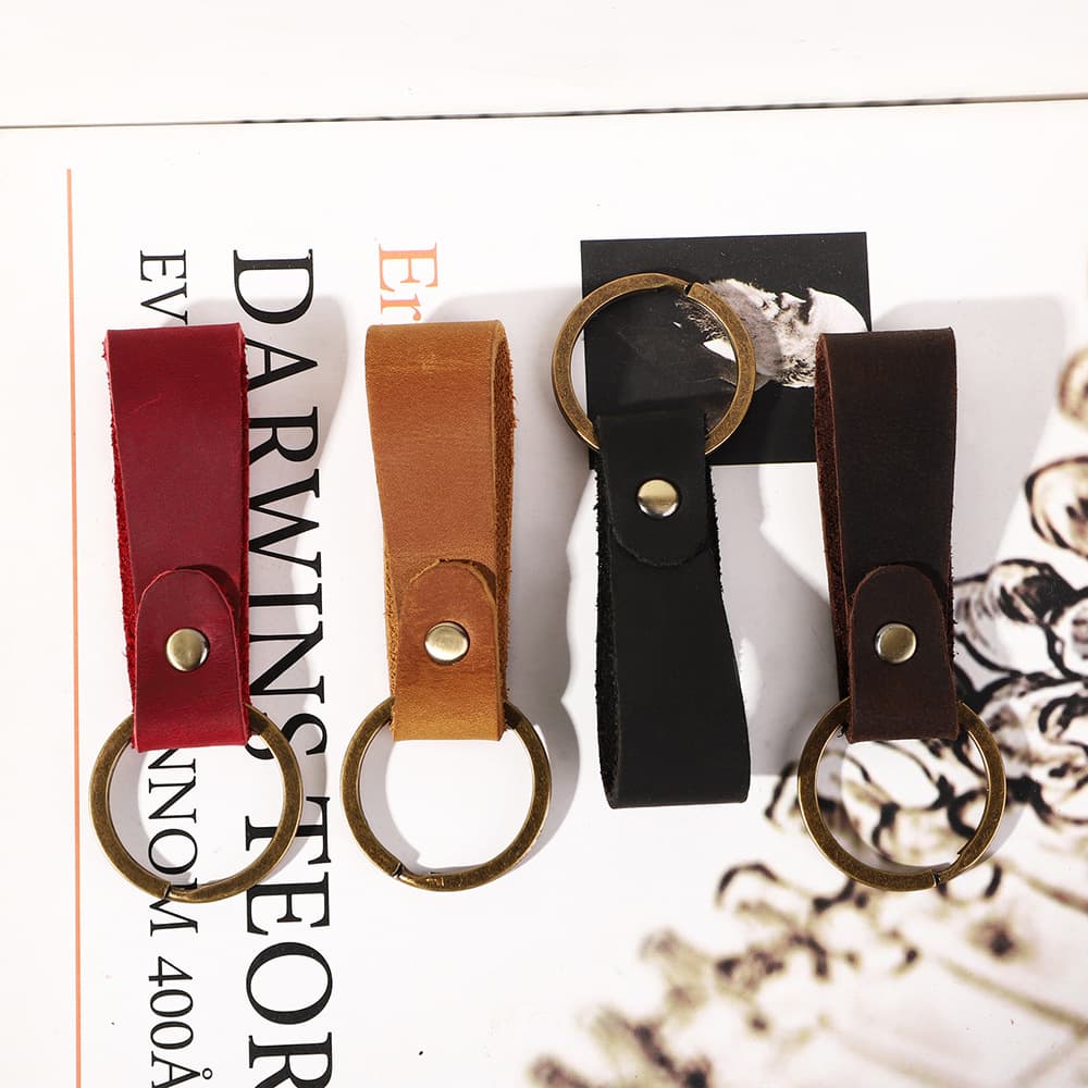 Genuine Leather Keychain thumbnail 4