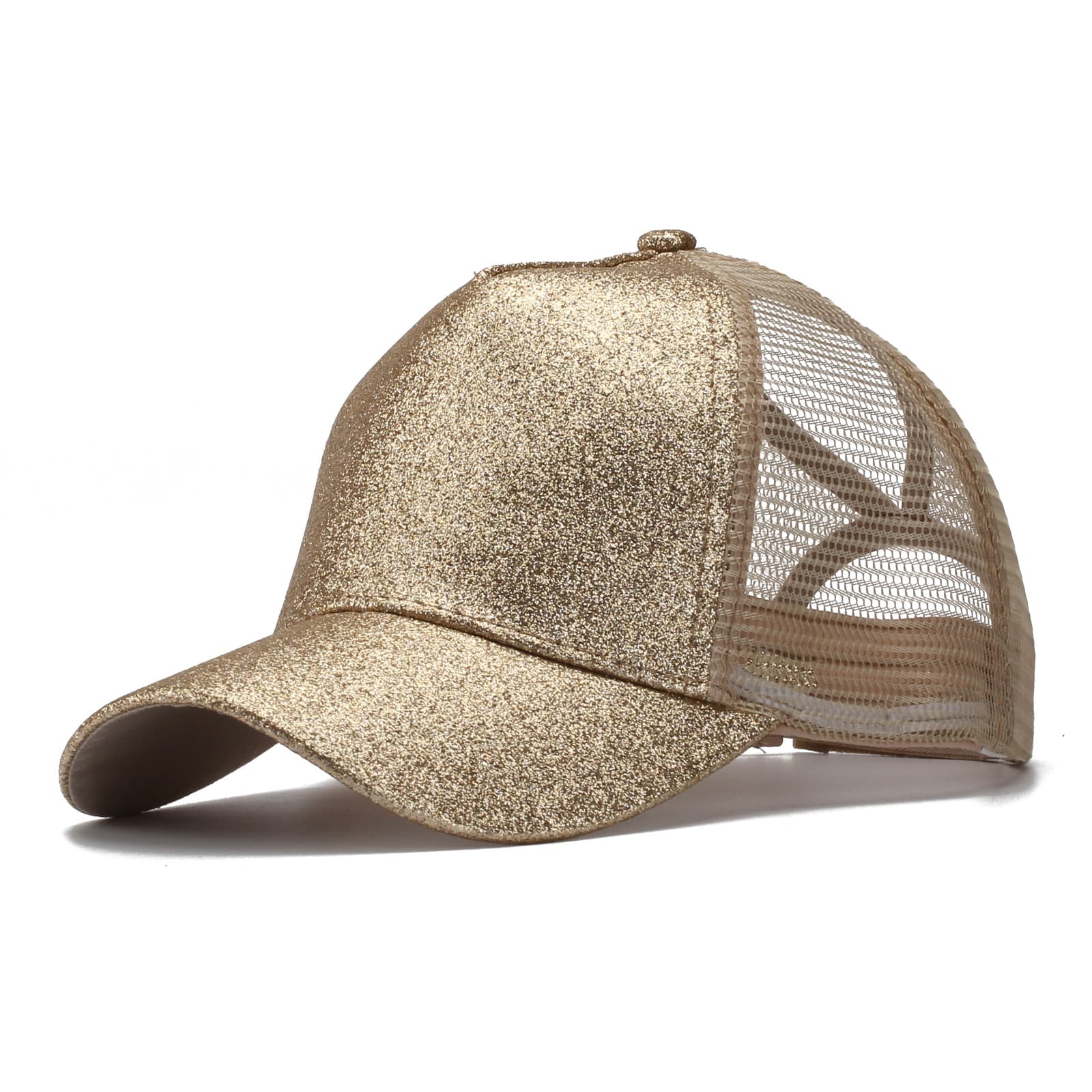 Ponytail Vintage Sports Glitter High Bun Hat thumbnail 4