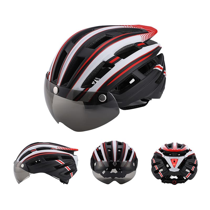 Adjustable Bicycle Helmet With Rear Light thumbnail 9