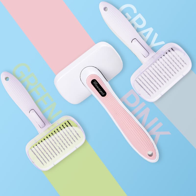 Pet Grooming Brush Self Cleaning Slicker thumbnail 7