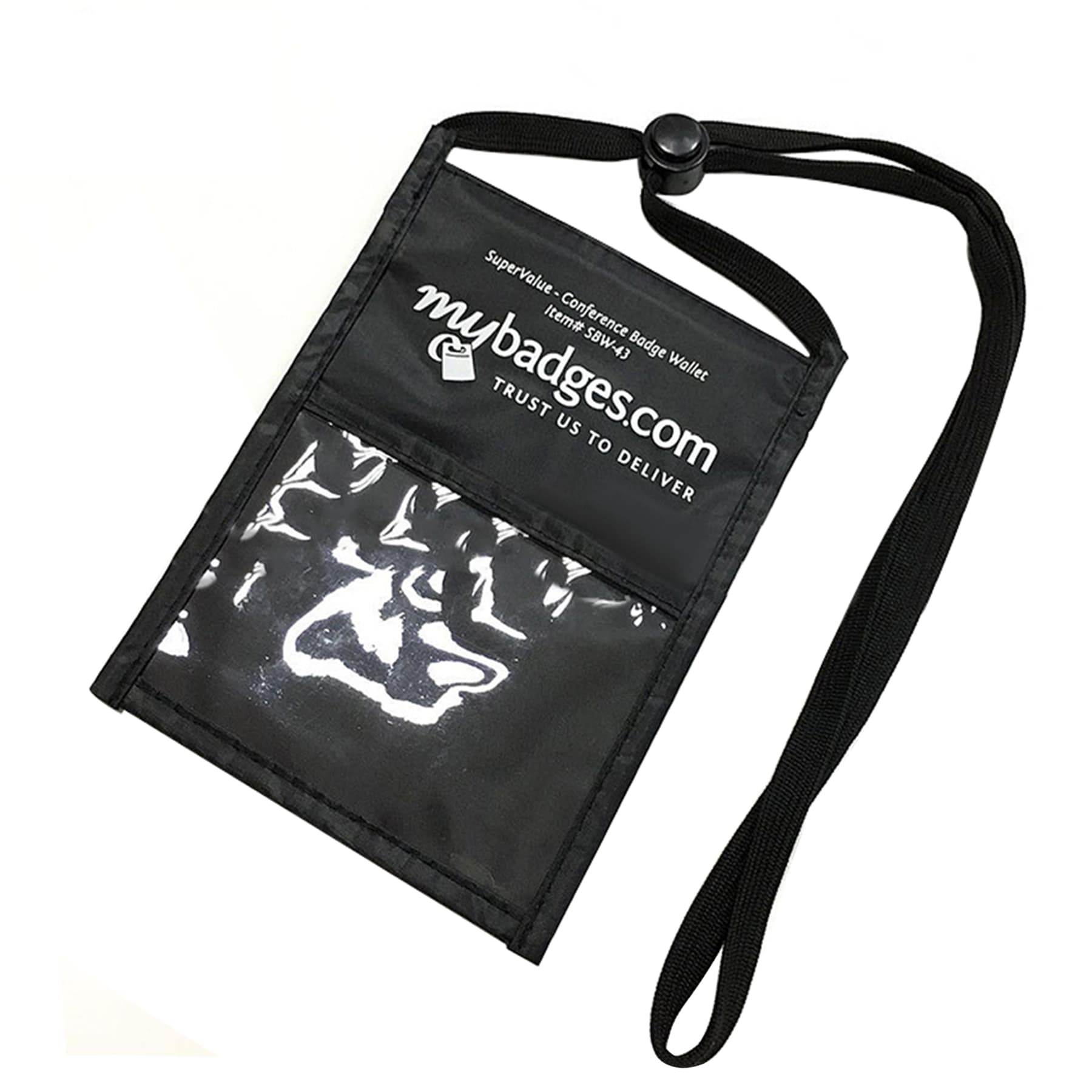 Large Oxford Neck Wallet With Adjustable Lanyard