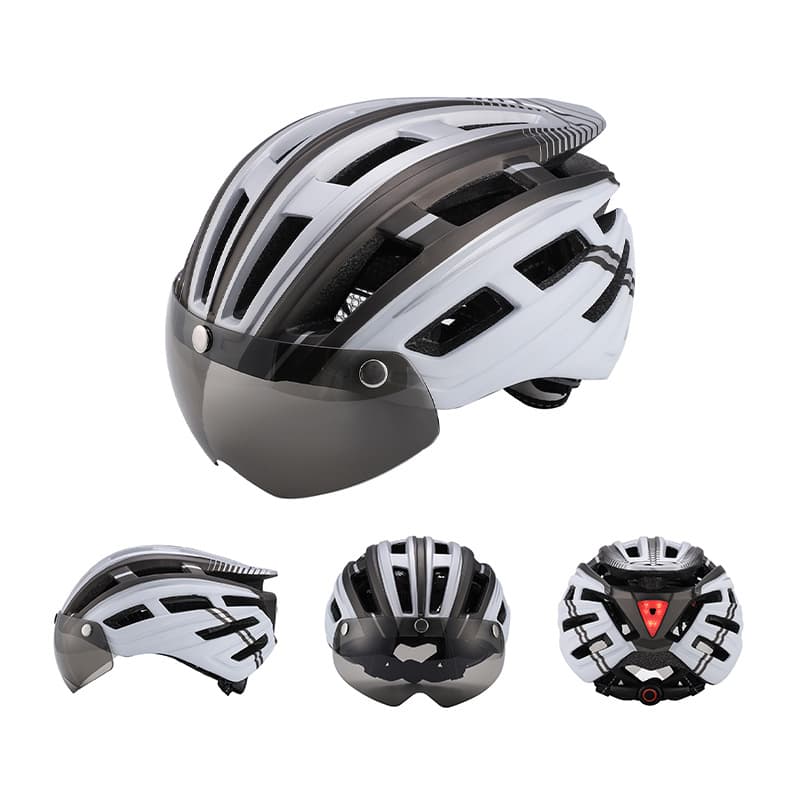 Adjustable Bicycle Helmet With Rear Light thumbnail 11
