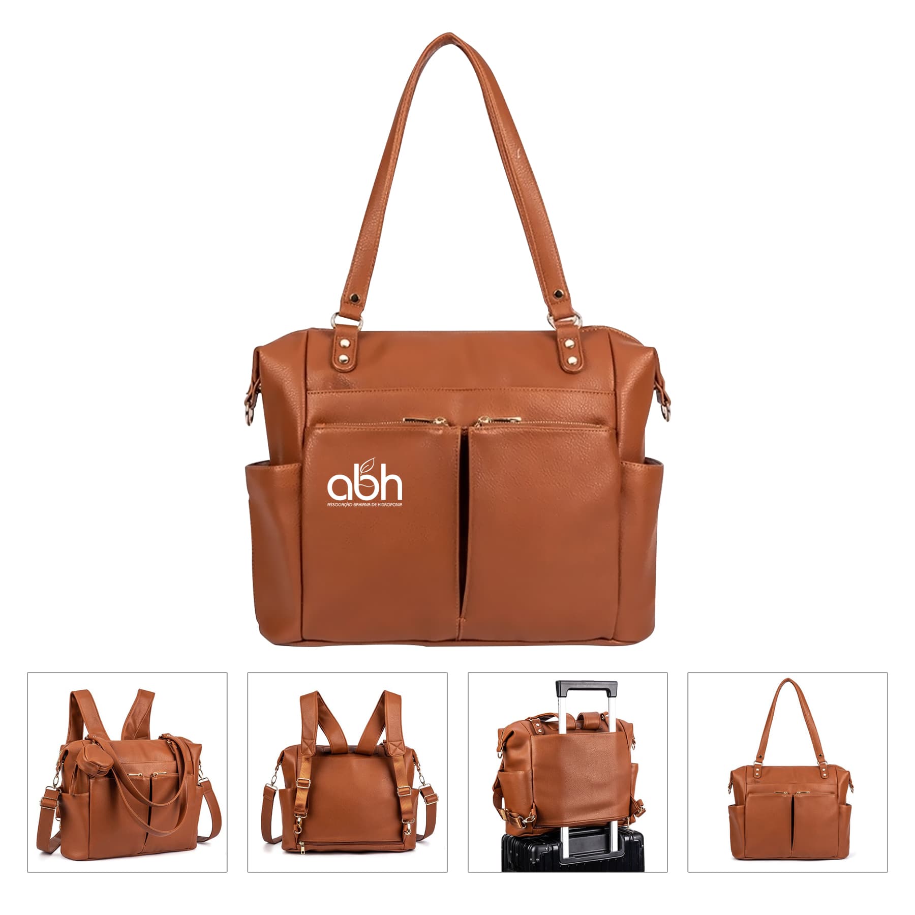 Pu Diaper Fashion Travel Toddler Baby Mommy Backpack