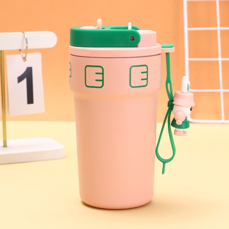 18.6 oz stylish stainless steel vacuum coffee cup thumbnail 4