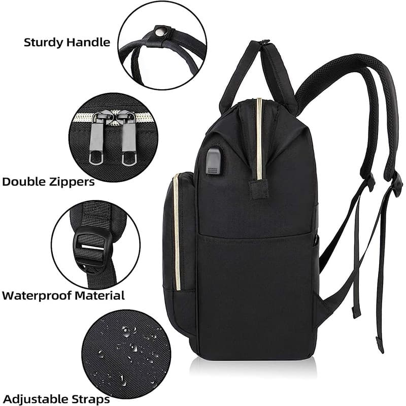 Laptop Backpack with USB Charging Port Carry on Bag for Work thumbnail 4