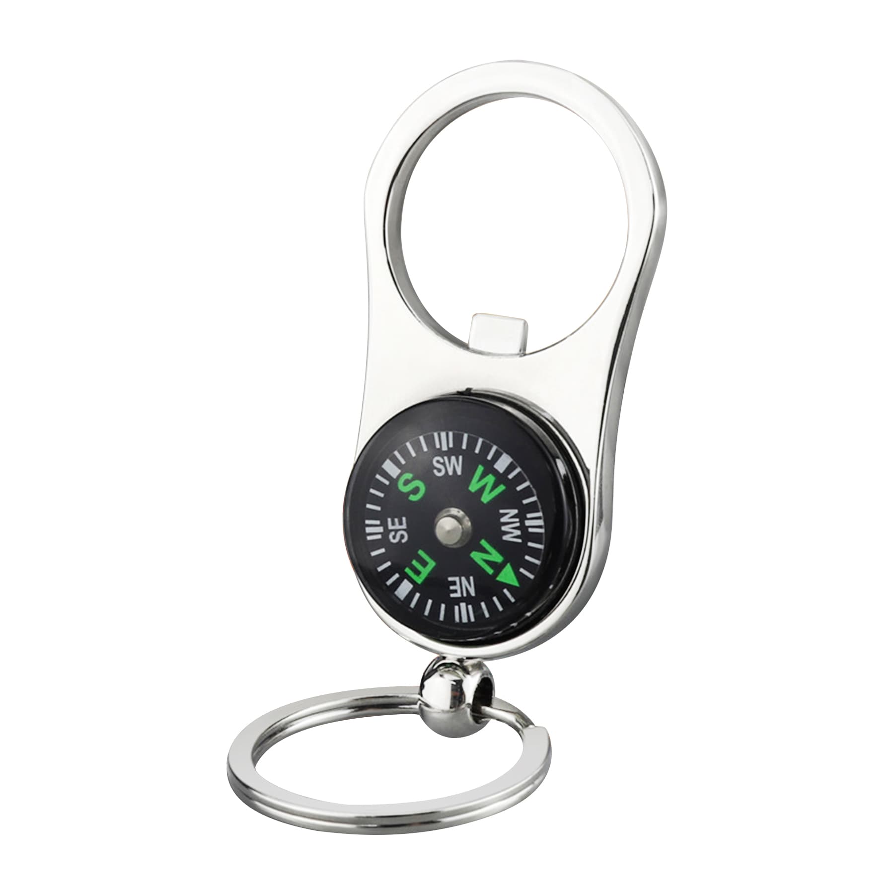 Metal Bottle Opener Compass Keychain thumbnail 4