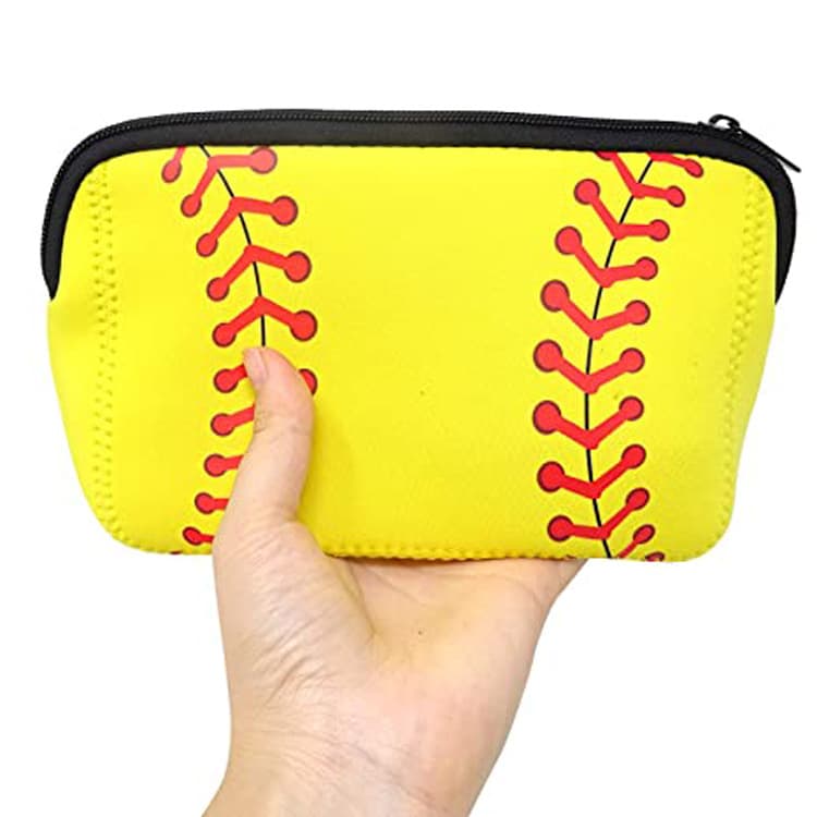 Yellow Baseball Cosmetic Bag thumbnail 5