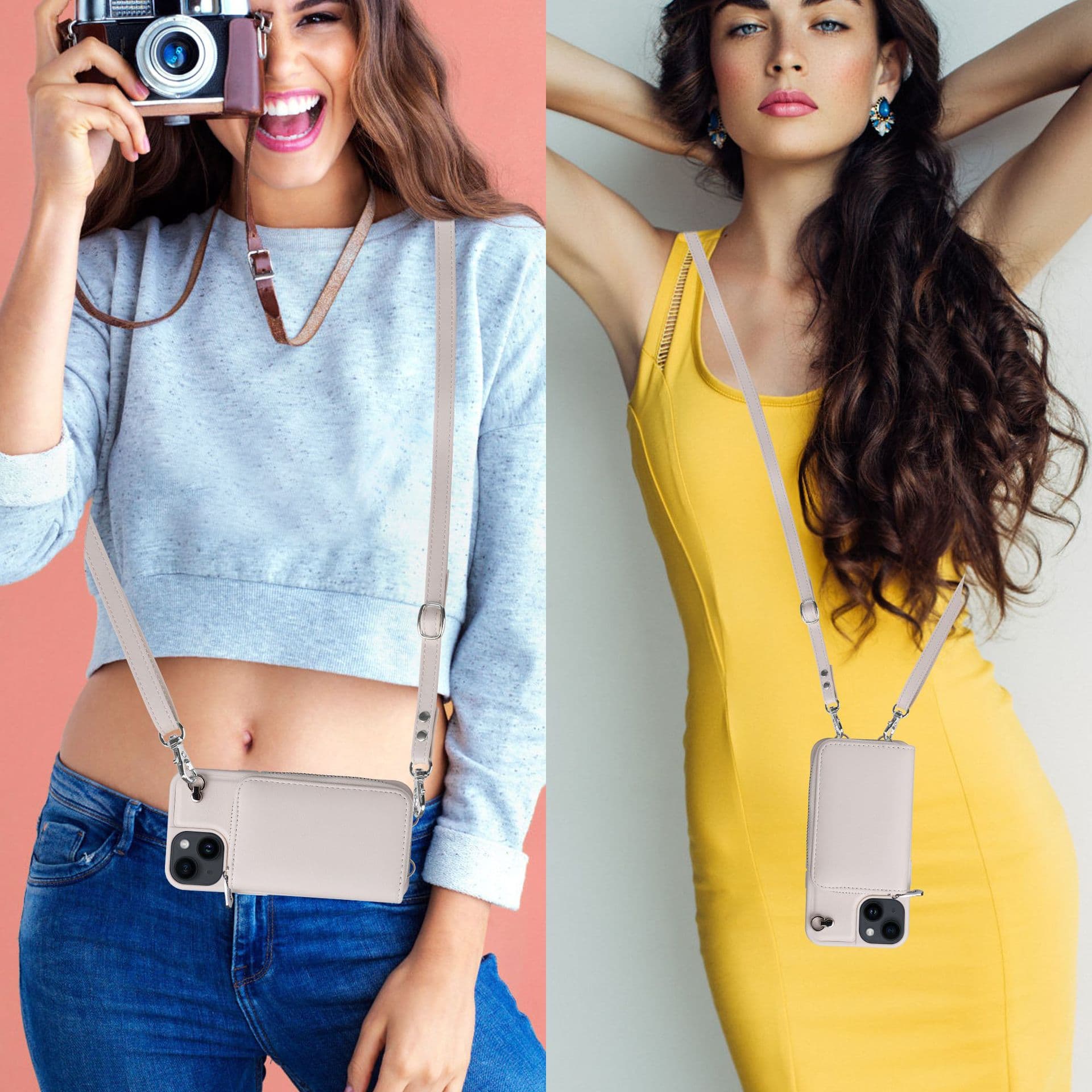 PU Cell Phone Case Crossbody Bag Wallet with Card Slots thumbnail 7