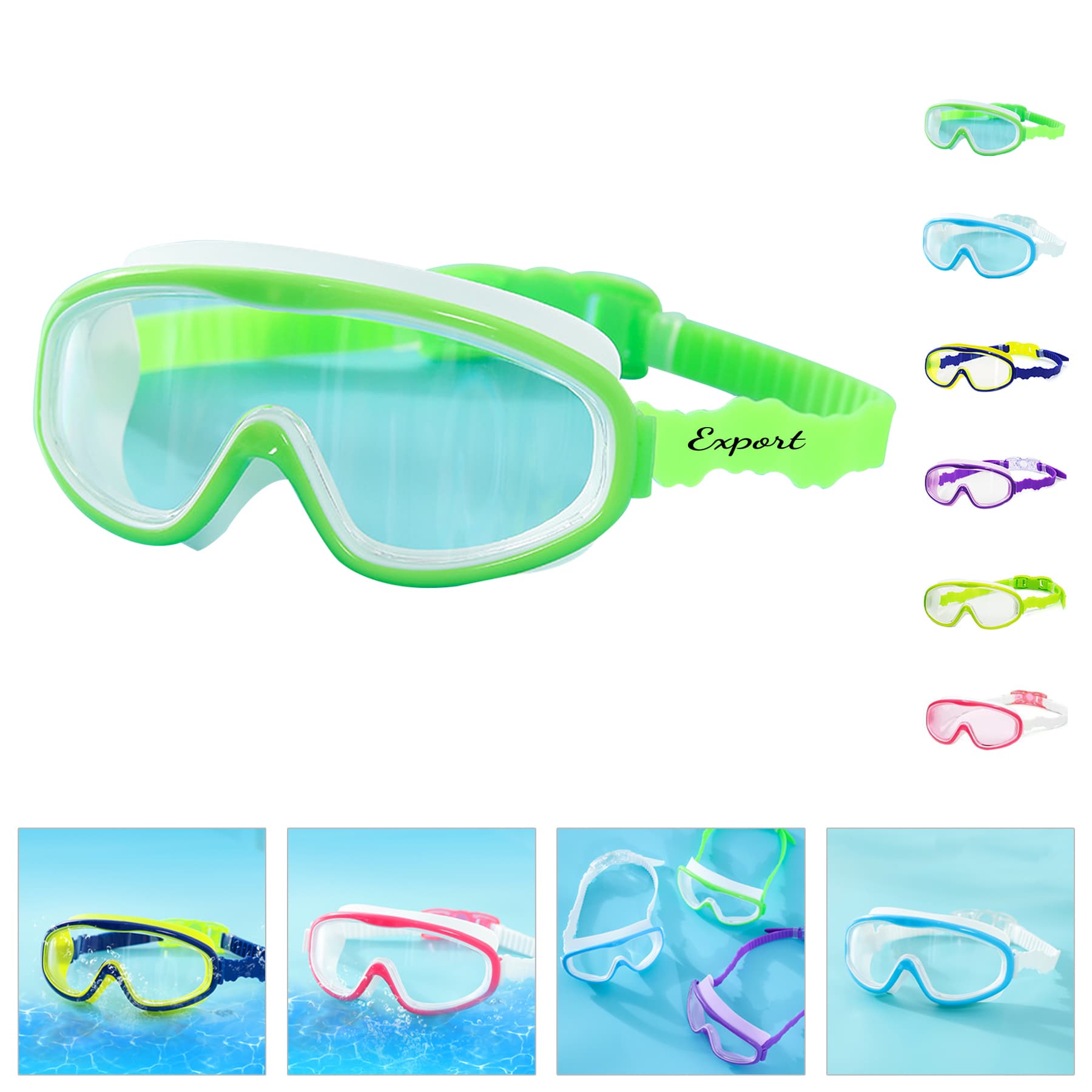 Youth Anti Fog Swimming Goggles