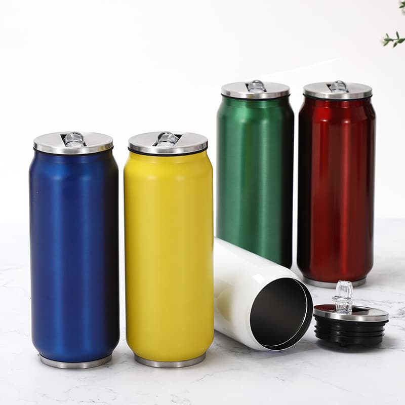 12 oz Stainless Steel Cans Vacuum Tumbler thumbnail 2