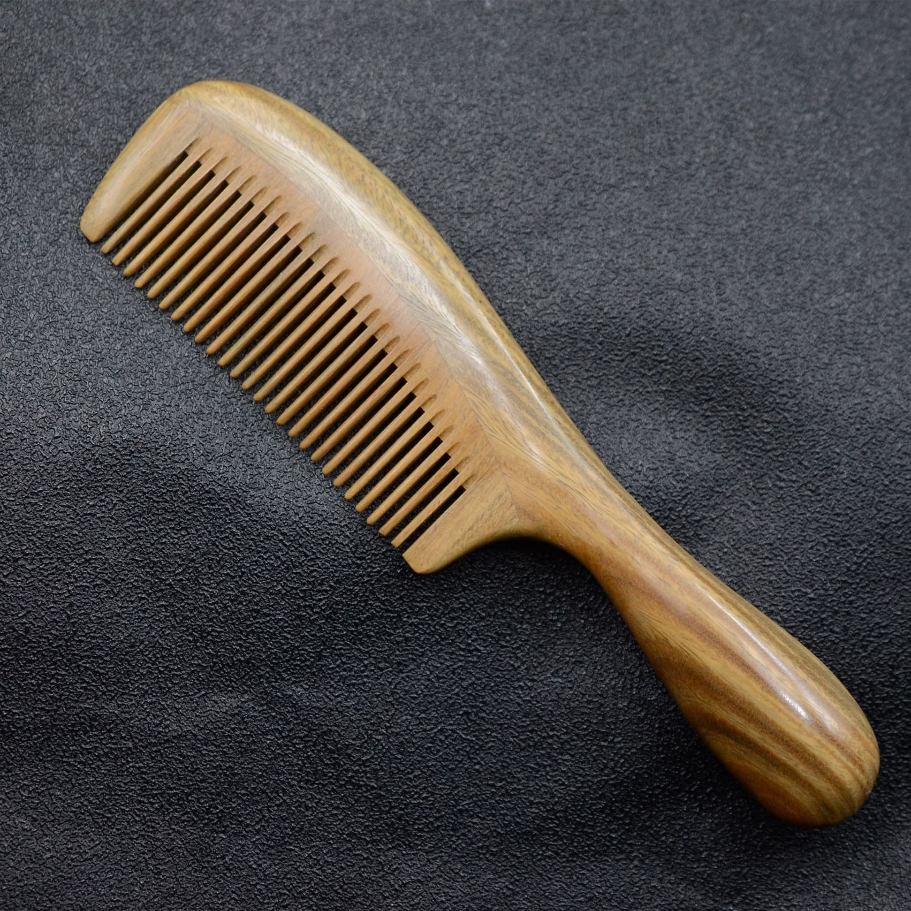 100% Natural Green Sandalwood Wide Tooth Hair Comb