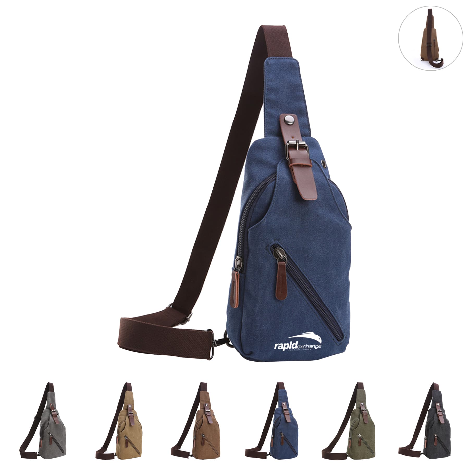 Vintage Sports Messenger Sling Shoulder Bag