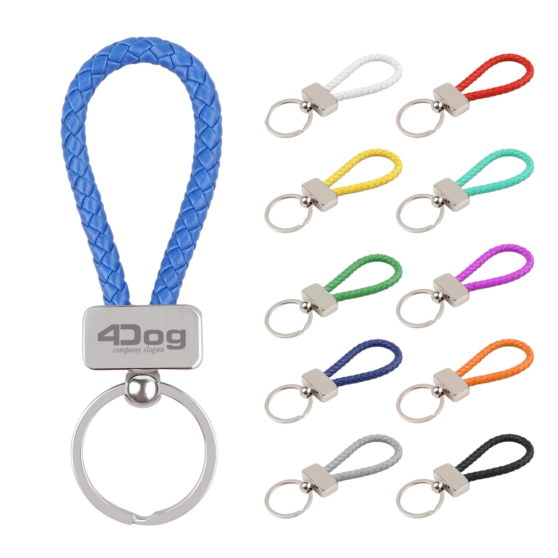Braided PU Leather Keychain thumbnail 11
