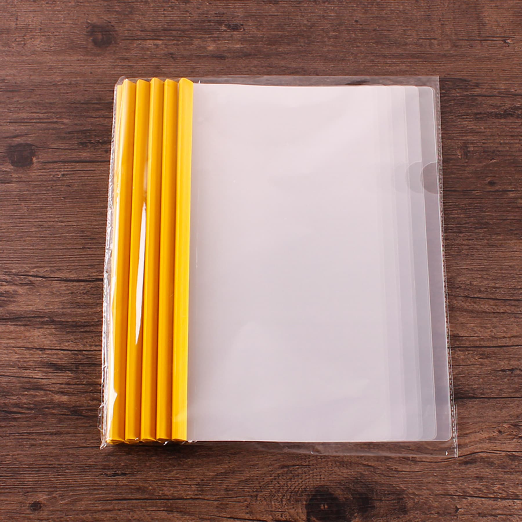 A4 Transparent File Document Folder with Sliding Bars thumbnail 4