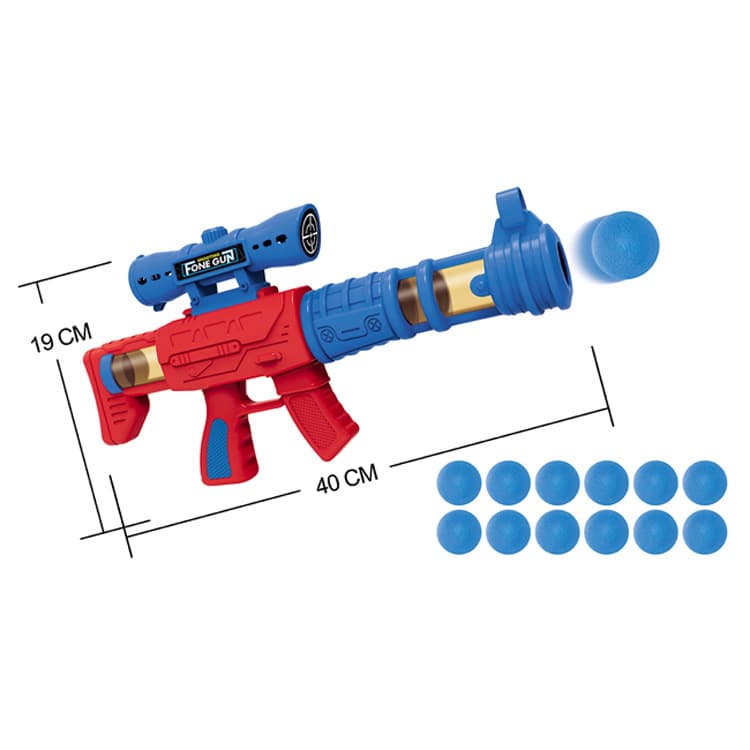 Ball Popper Gun Toy Set with Standing Shooting Target thumbnail 2