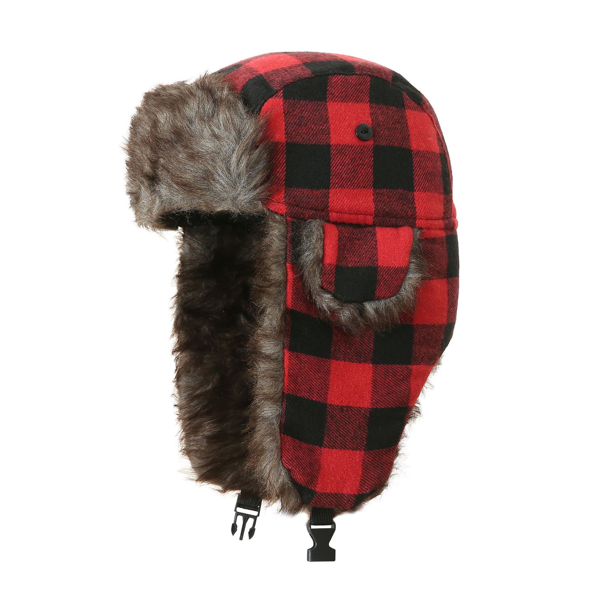 Adult Plaid Unisex Winter Trooper Hat thumbnail 5