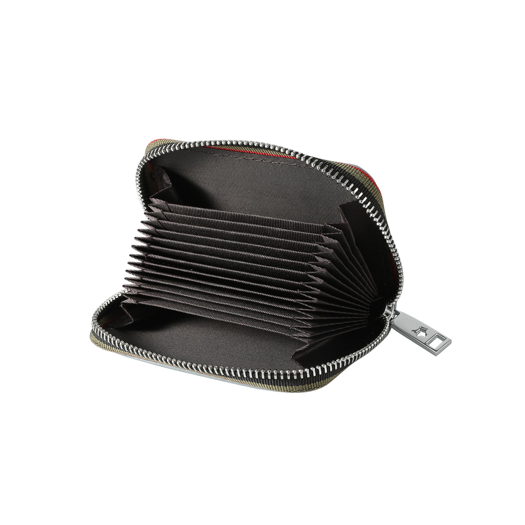 Leather Credit Card Wallet with Zipper thumbnail 7