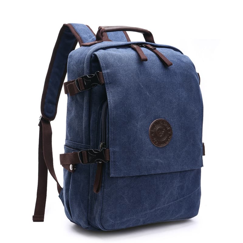 Vintage Canvas Backpack for Men Women thumbnail 6