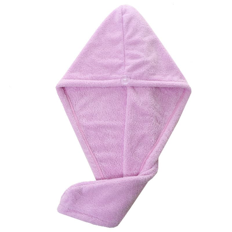 Microfiber Hair Drying Towel w/Button thumbnail 2