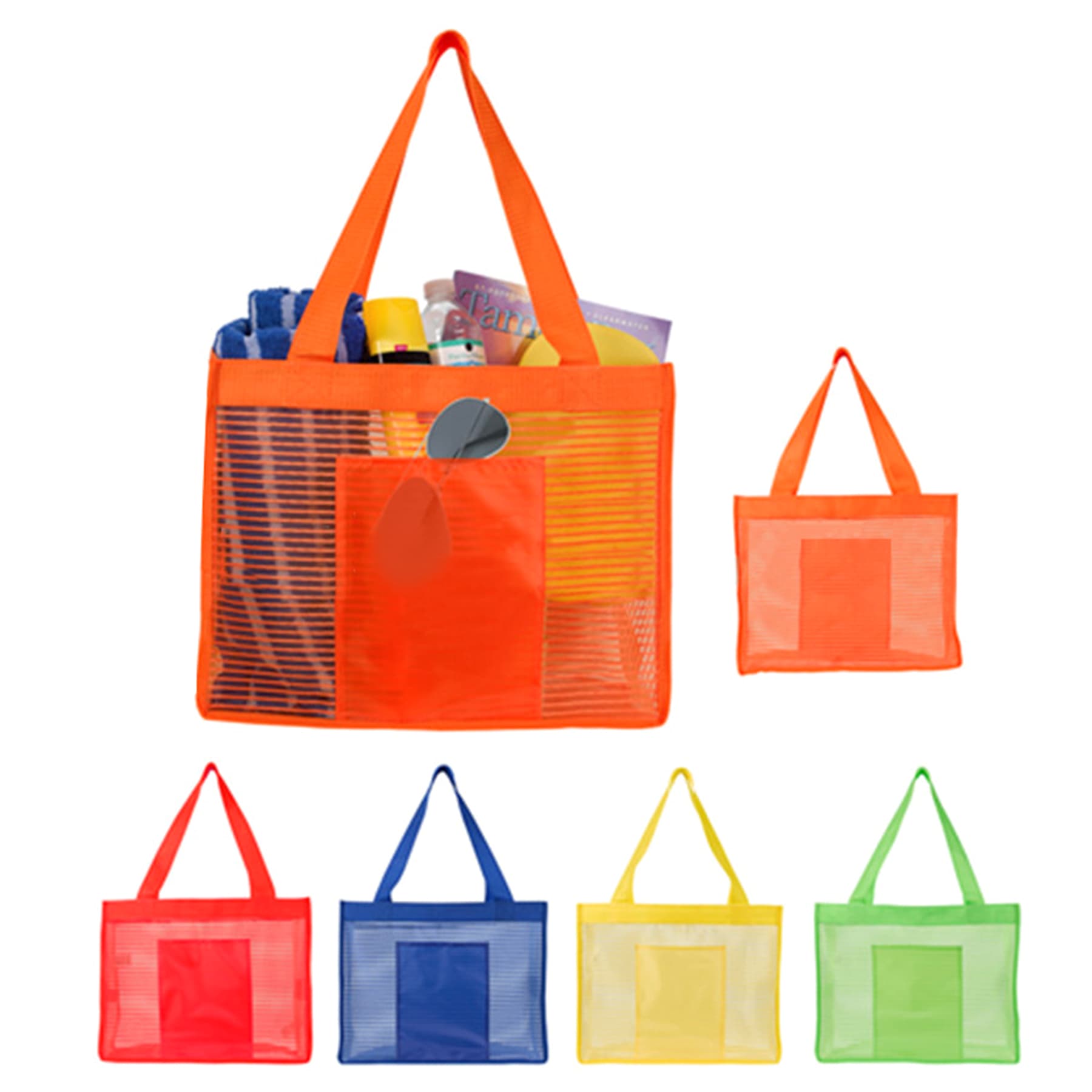 Mesh Beach Tote Pool Bag thumbnail 4