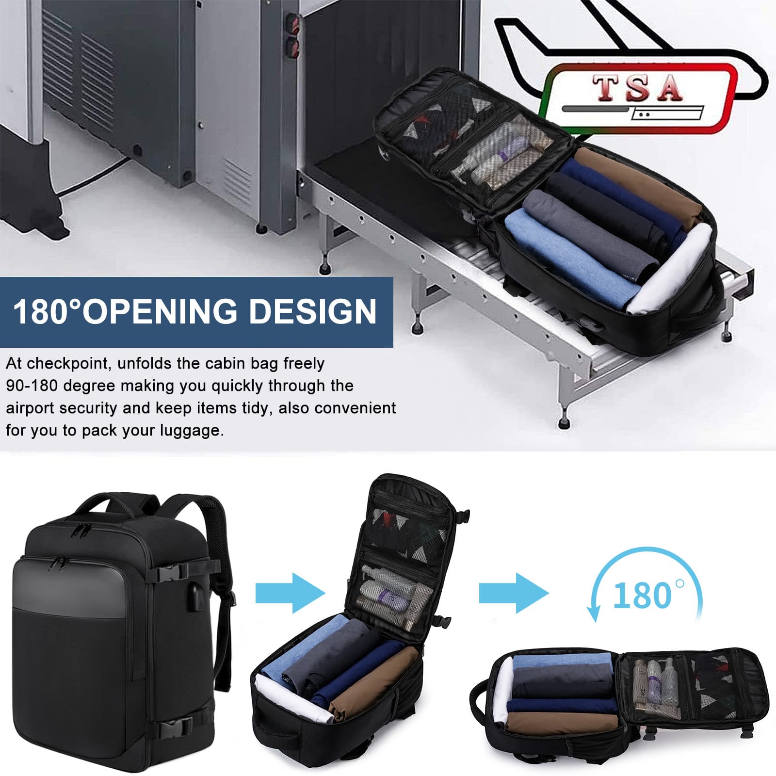 20l Large Capacity Premium Waterproof Backpack With USB Port thumbnail 3