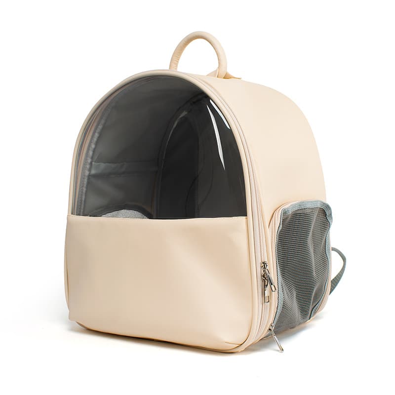 PVC And Leather Pet Backpack thumbnail 4