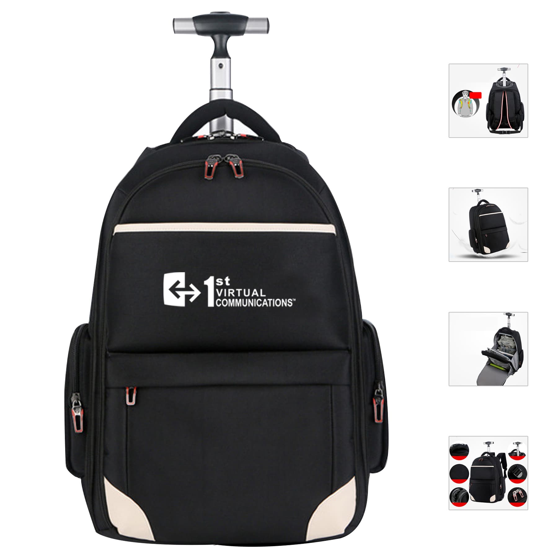 19 Inch Wheeled Rolling Backpack