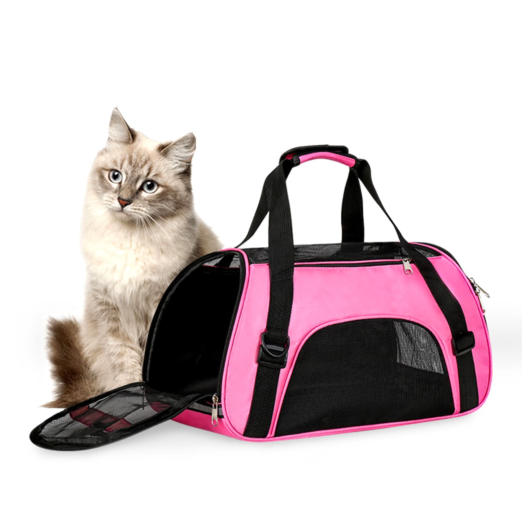 Soft-Sided Pet Travel Carrier for Cats Dogs thumbnail 4