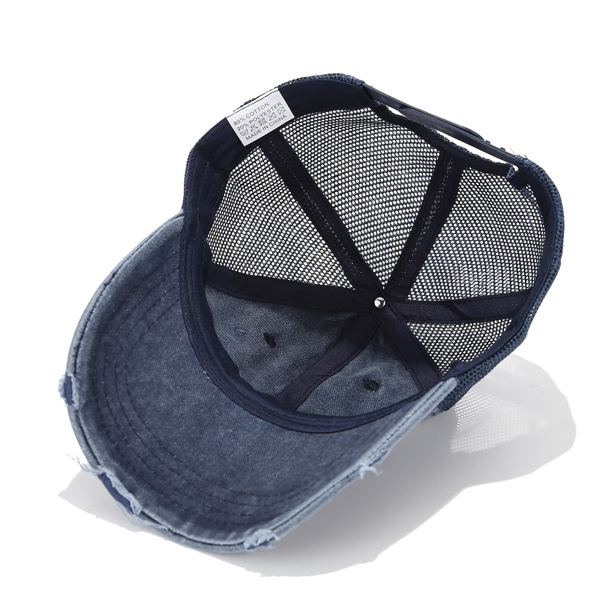 Pigment Dyed Washed Distressed Trucker Cap